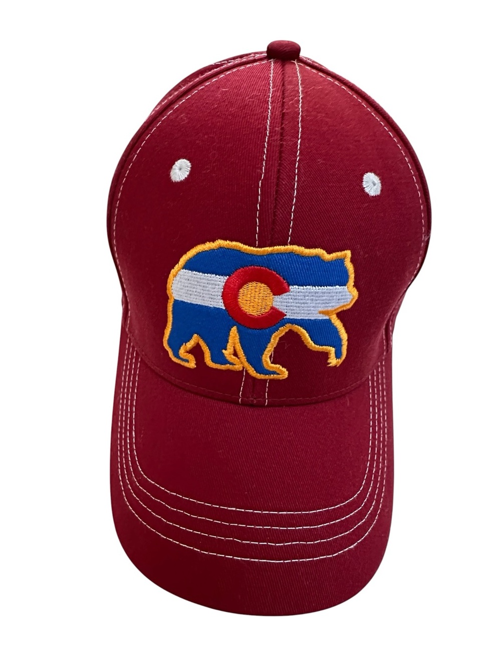 Colorado Bear State Flag Baseball Cap, Men's Women's Unisex